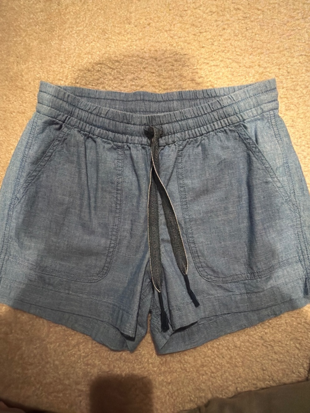 chambray shorts